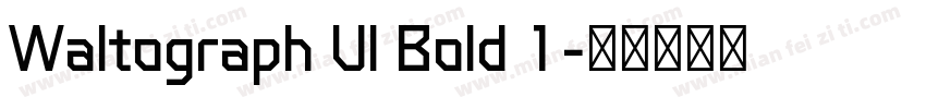 Waltograph UI Bold 1字体转换